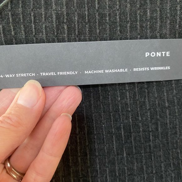 Lysse sz XXL Two-Tone Charcoal Track Pants with Pinstripes and Gray Side Stripes - Picture 9 of 9